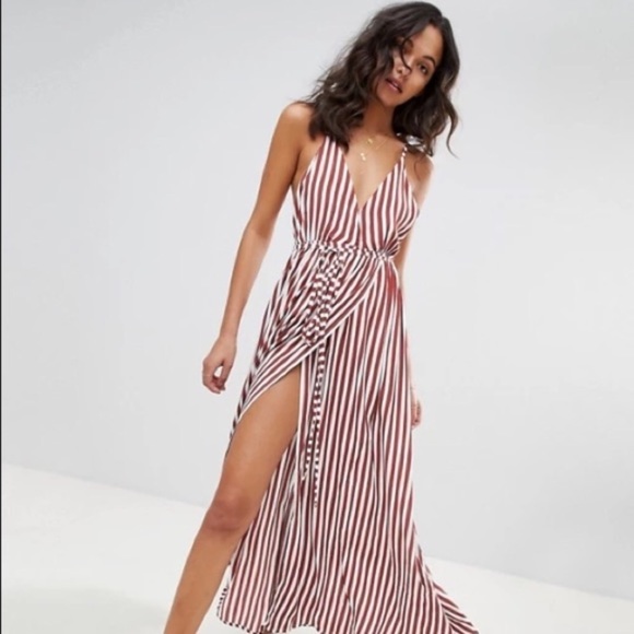 knee length dresses for ladies Roma Maxi Dress Panna